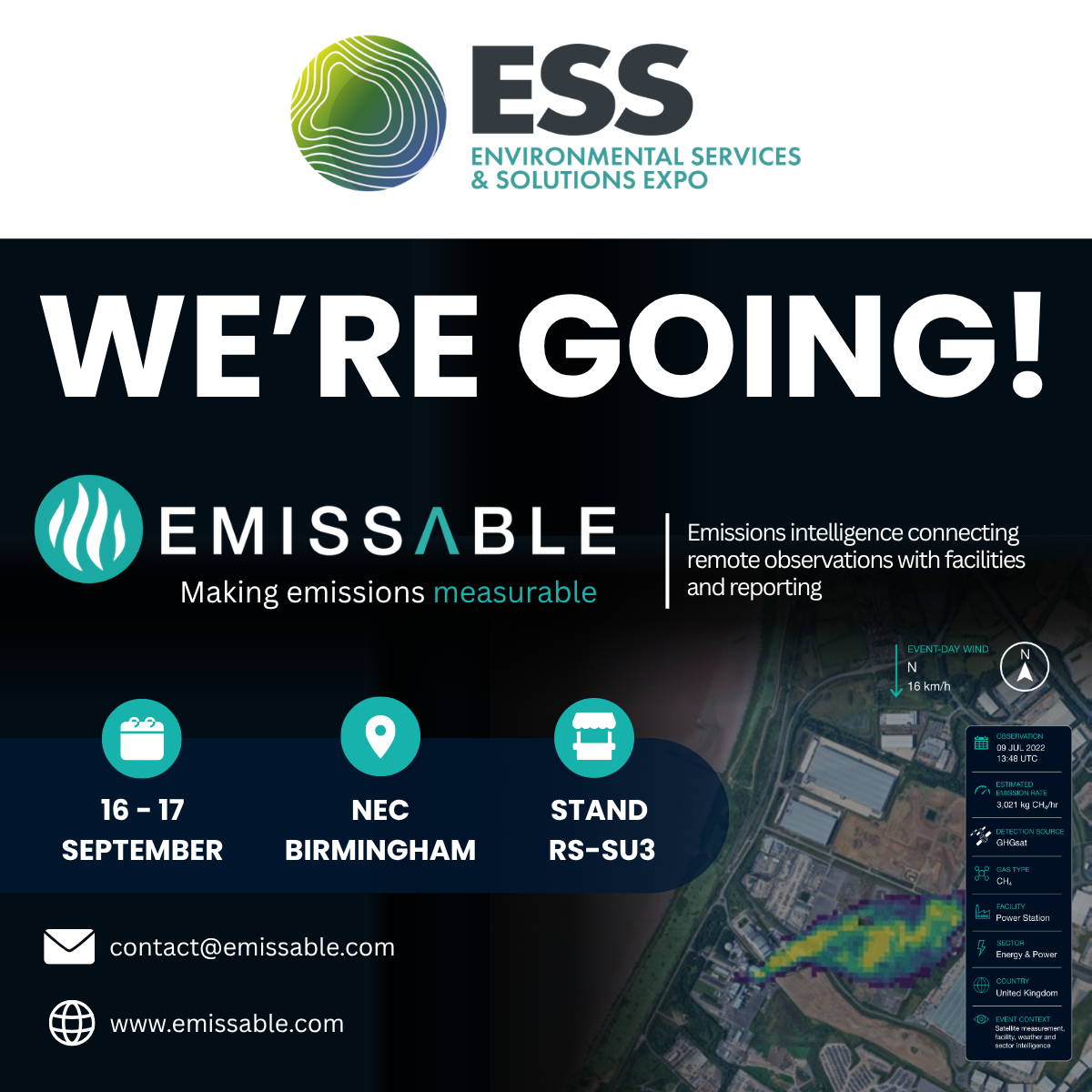 Emissable at ESS 2026, 16-17 September, NEC Birmingham, Stand RS-SU3